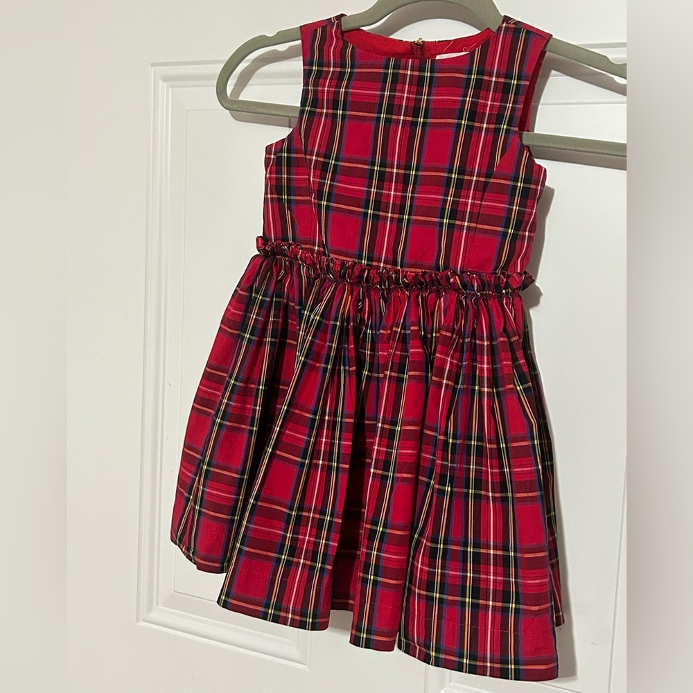 Crewcuts Kids Dress in Red Plaid